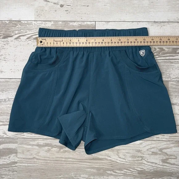 Kuhl Shorts Womens Small Blue Lightweight Hiking Athletic Elastic Waist Pockets - Picture 2 of 10